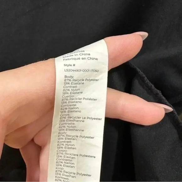 🍁 Fabletics black Phoenix Long-Sleeve Top Large - Picture 5 of 13